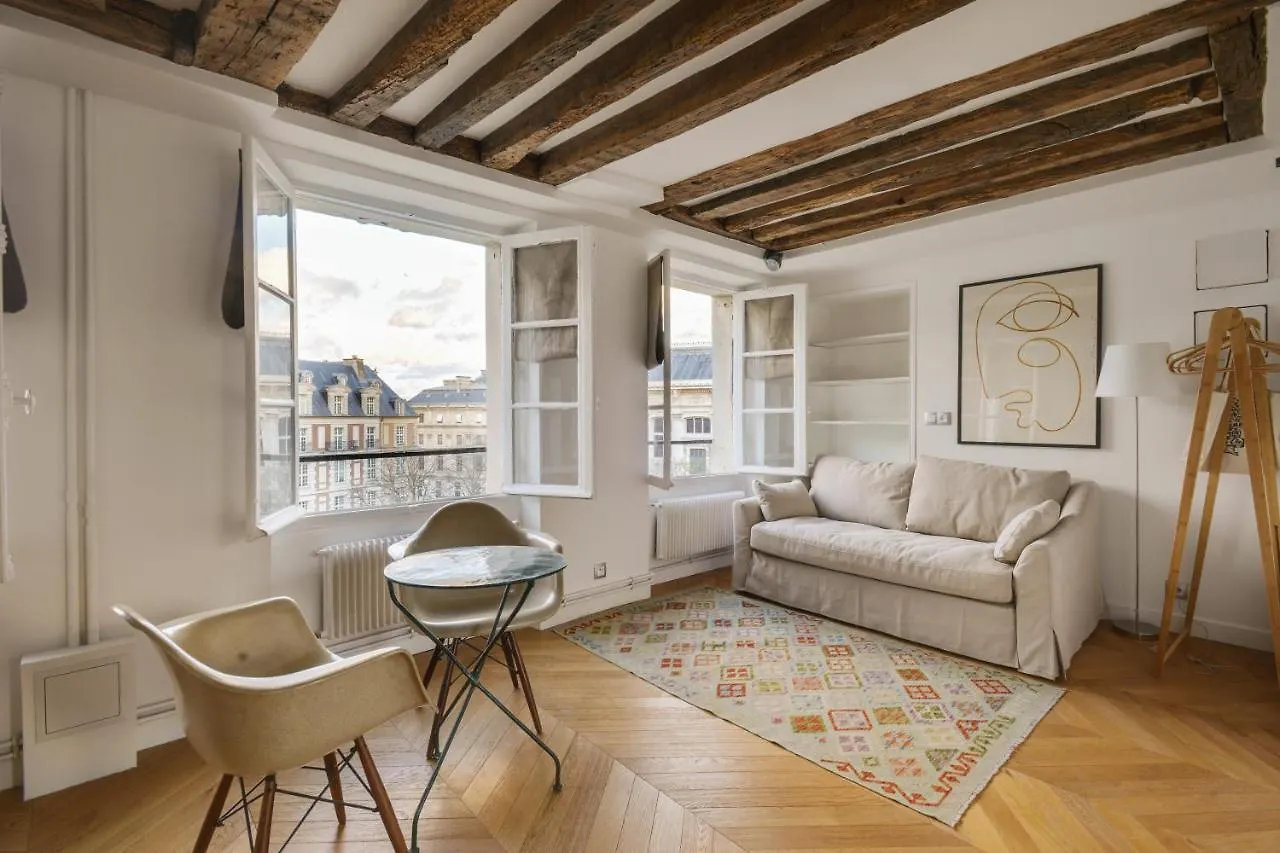 Cosy & Bright Under The Beams On Place Dauphine Id 319 * Paryż